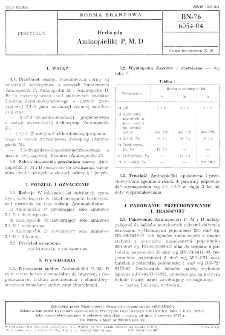 Herbicydy - Aminopieliki P, M, D BN-76/6054-04