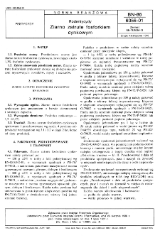 Rodentycydy - Ziarno zatrute fosforkiem cynkowym BN-86/6056-01