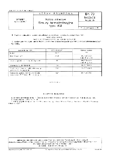 Wyroby azbestowe - Sznury termoizolacyjne typu AM BN-79/5422-01 Arkusz 05