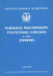 Publikacje Pracowników Politechniki Lubelskiej w roku 2000