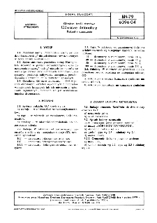 Górnicze środki strzałowe - Górnicze detonatory - Podział i oznaczenie BN-79/6096-04