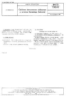 Celuloza siarczanowa wiskozowa z surowca liściastego (bukowa) BN-70/7312-10