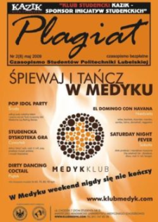 Plagiat : czasopismo Studentów Politechniki Lubelskiej nr 2(8) maj 2009