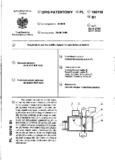 Układ zasilania reaktorów plazmy nietermicznej : opis patentowy nr 180063
