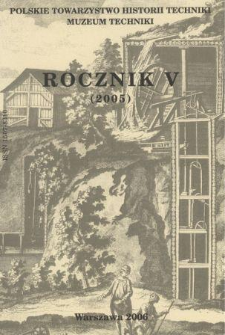 Rocznik / Polskie Towarzystwo Historii Techniki 5 (2005)