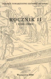 Rocznik / Polskie Towarzystwo Historii Techniki 2 (1999-2000)