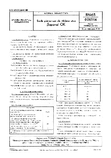Środki pomocnicze dla włókiennictwa - Saponal OK BN-65/6061-14