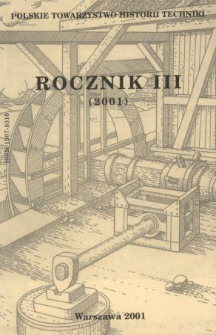 Rocznik / Polskie Towarzystwo Historii Techniki 3 (2001)