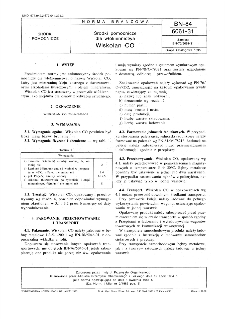 Środki pomocnicze dla włókiennictwa - Wiskolan CO BN-84/6061-31