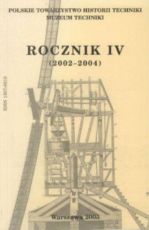 Rocznik / Polskie Towarzystwo Historii Techniki 4 (2002-2004)
