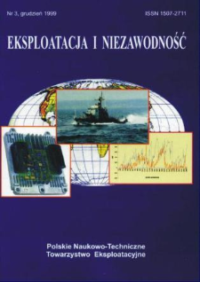 Eksploatacja i Niezawodność = Maintenance and Reliability 3/1999
