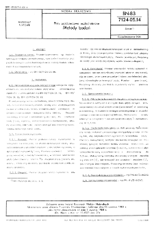 Płyty paździerzowe uszlachetnione - Metody badań BN-83/7124-05.14