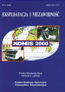 Eksploatacja i Niezawodność = Maintenance and Reliability 5/2000