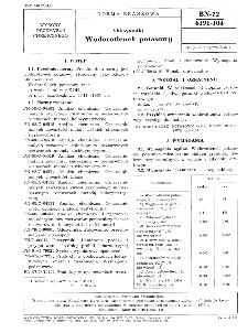 Odczynniki - Wodorotlenek potasowy BN-72/6191-104