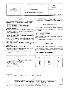 Odczynniki - Molibdenian amonowy BN-73/6191-113
