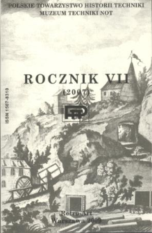 Rocznik / Polskie Towarzystwo Historii Techniki 7 (2007)