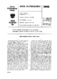 Stopa prasująca żelazka elektrycznego : opis patentowy nr 140482