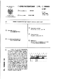 Głowica do zaworów homogenizujących, zwłaszcza ceramicznych : opis patentowy nr 188608
