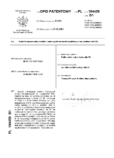 Sposób wytwarzania płaskich krzemowych warstw krawędziowych na powierzchni SiO2 : opis patentowy nr 194459