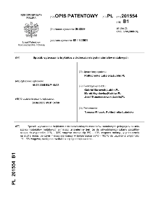 Sposób wytwarzania brykietów z drobnoziarnistych materiałów metalowych : opis patentowy nr 201554