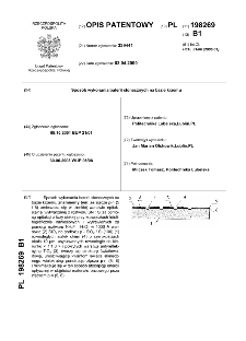 Sposób wykonania baterii słonecznych na bazie krzemu : opis patentowy nr 198269