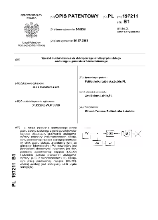 Sposób i układ sterowania elektrycznego silnika prądu stałego zasilanego z generatora fotowoltaicznego : opis patentowy nr 197211