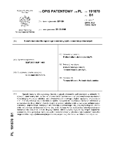 Sposób badania tribologicznego konstrukcyjnych elementów polimerowy : opis patentowy nr 191870