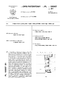 Urządzenie do wykorzystania ciepła z dolnego źródła ciepła obiegu silnikowego : opis patentowy nr 195057
