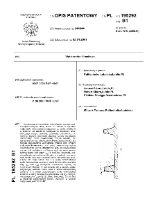 Wytłaczarka ślimakowa : opis patentowy nr 195292