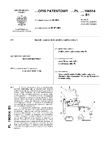 Sposób i urządzenie do produkcji paliw płynnych : opis patentowy nr 196514