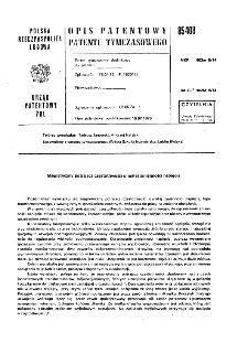 Magnetyczny potrajacz częstotliwości o małej zmienności napięcia : opis patentowy patentu tymczasowego nr 85408