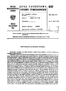 Silnik elektryczny asynchroniczny indukcyjny : opis patentowy patentu tymczasowego nr 86301