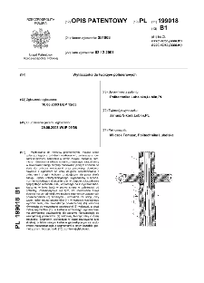 Wytłaczarka do tworzyw polimerowych : opis patentowy nr 199018
