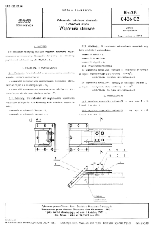 Połączenia kotwiowe zbrojenia z obudową szybu - Wsporniki staliwne BN-78/0436-02