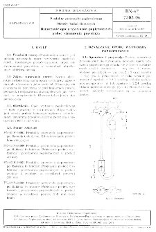 Produkty przemysłu papierniczego - Metody badań fizycznych - Oznaczanie oporu wytworów papierniczych wobec strumienia powietrza BN-67/7308-06