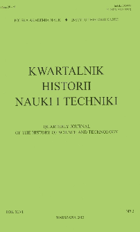 Kwartalnik Historii Nauki i Techniki R. 46 nr 3/2001
