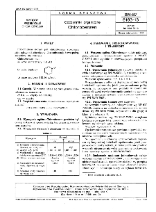 Odczynniki organiczne - Chlorobenzen BN-87/6193-13