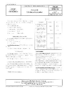 Odczynniki - 1,2-dwuchloroetan BN-88/6193-94