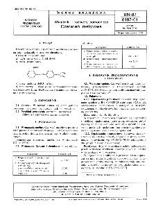 Wskaźniki i roztwory pomocnicze - Czerwień metylowa BN-87/6197-01