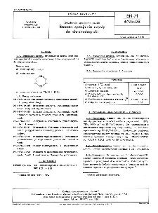 Substancje specjalne czyste - Benzen specjalnie czysty do chromatografii BN-71/6195-03