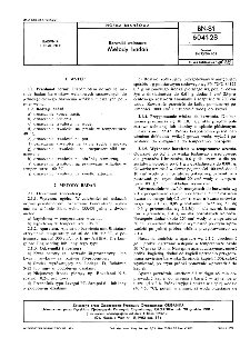 Barwniki welanowe - Metody badań BN-81/6041-28