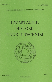 Kwartalnik Historii Nauki i Techniki R. 39 nr 3-4/1994