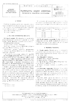 Syntetyczny węglan wapniowy - Oznaczanie zawartości siarczanów BN-86/6016-05/08