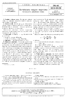 Syntetyczny węglan wapniowy - Oznaczanie zawartości miedzi BN-86/6016-05/09