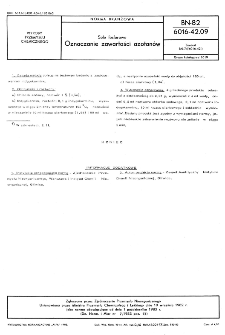 Sole fosforowe - Oznaczanie zawartości azotanów BN-82/6016-42.09