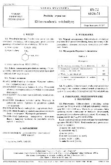 Produkty organiczne - Chlorowodorek o-toluidyny BN-72/6026-51