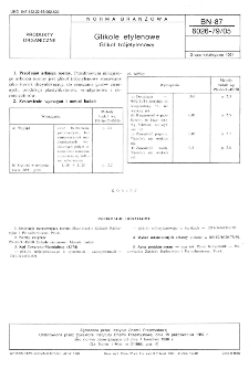 Glikole etylenowe - Glikol trójetylenowy BN-87/6026-79/05
