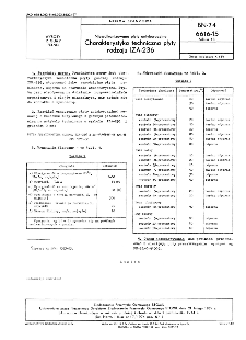 Niewulkanizowane płyty antykorozyjne - Charakterystyka techniczna płyty rodzaju IZA-236 BN-74/6616-15 Arkusz 13