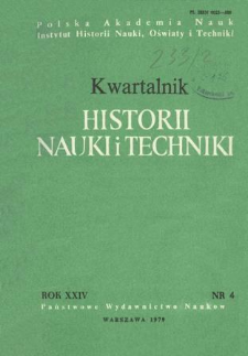 Kwartalnik Historii Nauki i Techniki R. 24 nr 4/1979
