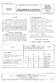 Farby epoksydowe do gruntowania dla okrętownictwa do czasowej ochrony BN-84/6113-60